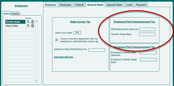 Employer-Paid State Unemployment Tax Rates